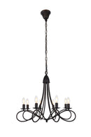 Elegant Lighting - 1452D28DB - Eight Light Pendant - Lyndon - Dark Bronze