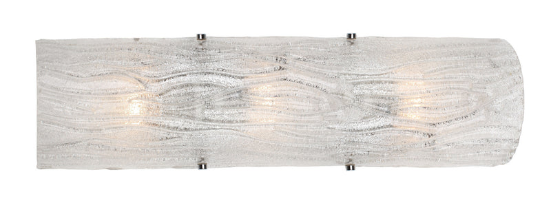 Three Light Wall Sconce<br /><span style="color:#4AB0CE;">Entrega: 4-10 dias en USA</span><br /><span style="color:#4AB0CE;font-size:60%;">PREGUNTE POR ENTREGA EN PANAMA</span><br />Collection: Brilliance<br />Finish: Chrome