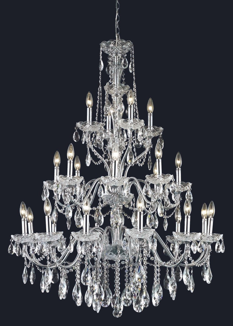 Elegant Lighting - 2016G36C/RC - 24 Light Chandelier - St. Francis - Chrome