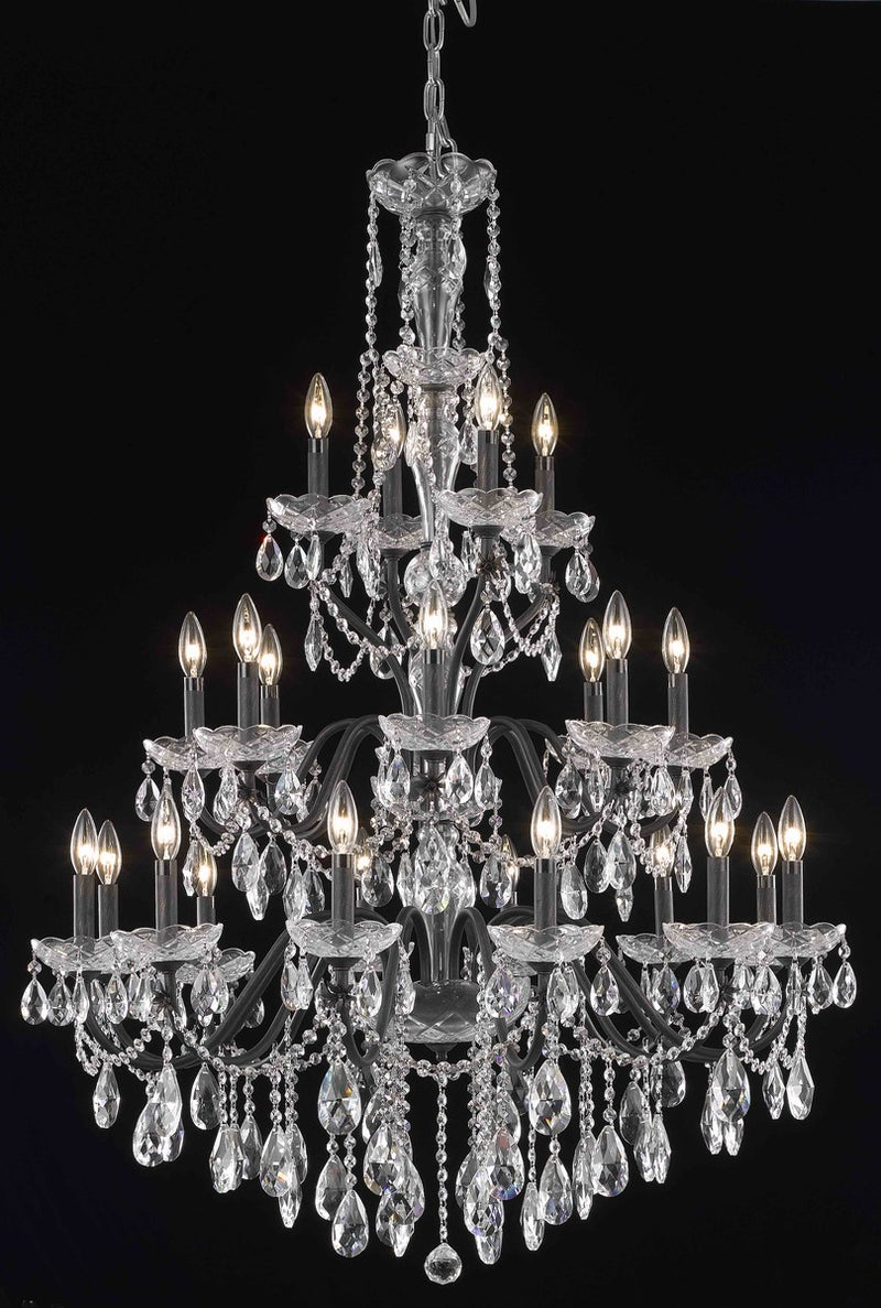 Elegant Lighting - 2016G36DB/RC - 24 Light Chandelier - St. Francis - Dark Bronze