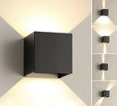 Lámpara De Pared Exterior Led Con Diseño De Luz Arquitectonico 6W 2700K.