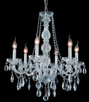 Elegant Lighting - 7956D24C/RC - Six Light Chandelier - Verona - Chrome