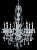 Elegant Lighting - 7958D28C/RC - Eight Light Chandelier - Verona - Chrome