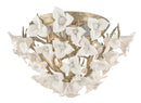 Corbett Lighting - 211-34 - Three Light Flush Mount - Lily - Enchanted Silver Leaf