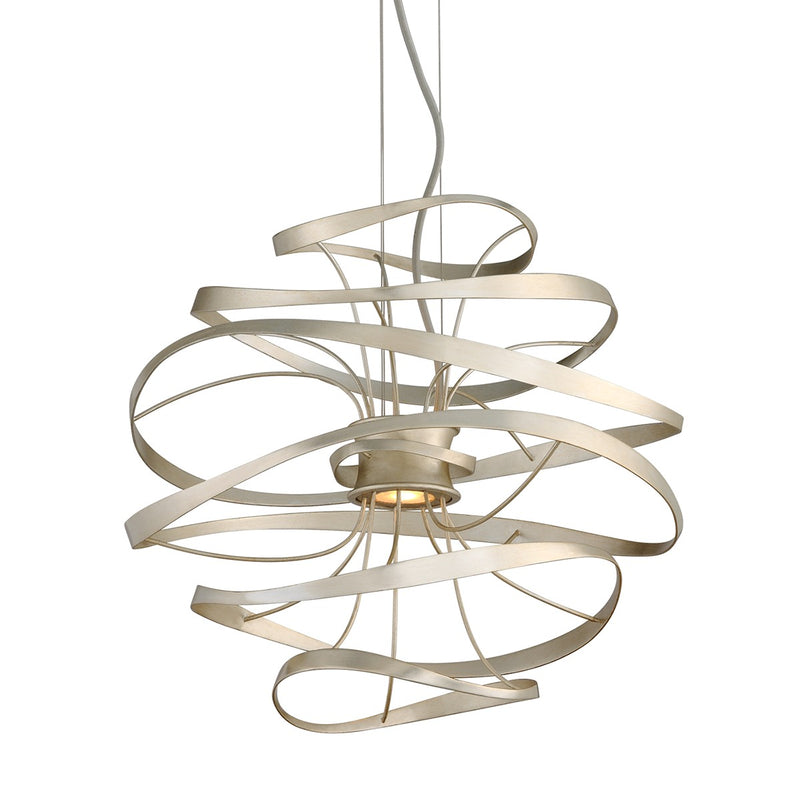 Corbett Lighting - 213-41-SL/SS - LED Chandelier - Calligraphy - Silver Leaf Polished Stainless