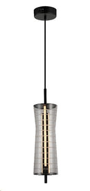 Lámpara Techo Colgante Decorativa Led 16W Acabado Negro.