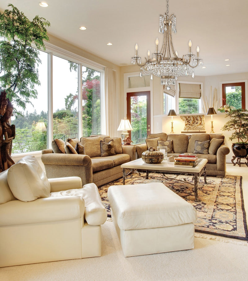 Six Light Chandelier<br /><span style="color:#4AB0CE;">Entrega: 4-10 dias en USA</span><br /><span style="color:#4AB0CE;font-size:60%;">PREGUNTE POR ENTREGA EN PANAMA</span><br />Collection: Claiborne<br />Finish: Avalite