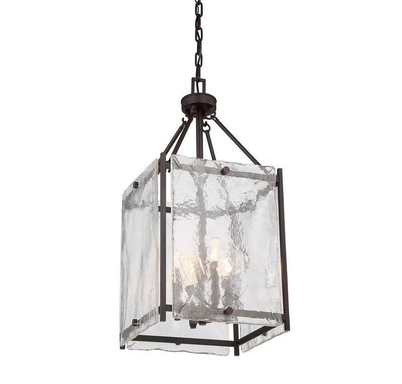 Four Light Foyer Pendant<br /><span style="color:#4AB0CE;">Entrega: 4-10 dias en USA</span><br /><span style="color:#4AB0CE;font-size:60%;">PREGUNTE POR ENTREGA EN PANAMA</span><br />Collection: Glenwood<br />Finish: English Bronze