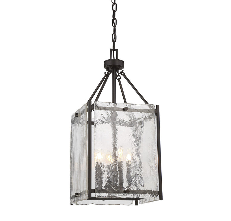 Four Light Foyer Pendant<br /><span style="color:#4AB0CE;">Entrega: 4-10 dias en USA</span><br /><span style="color:#4AB0CE;font-size:60%;">PREGUNTE POR ENTREGA EN PANAMA</span><br />Collection: Glenwood<br />Finish: English Bronze