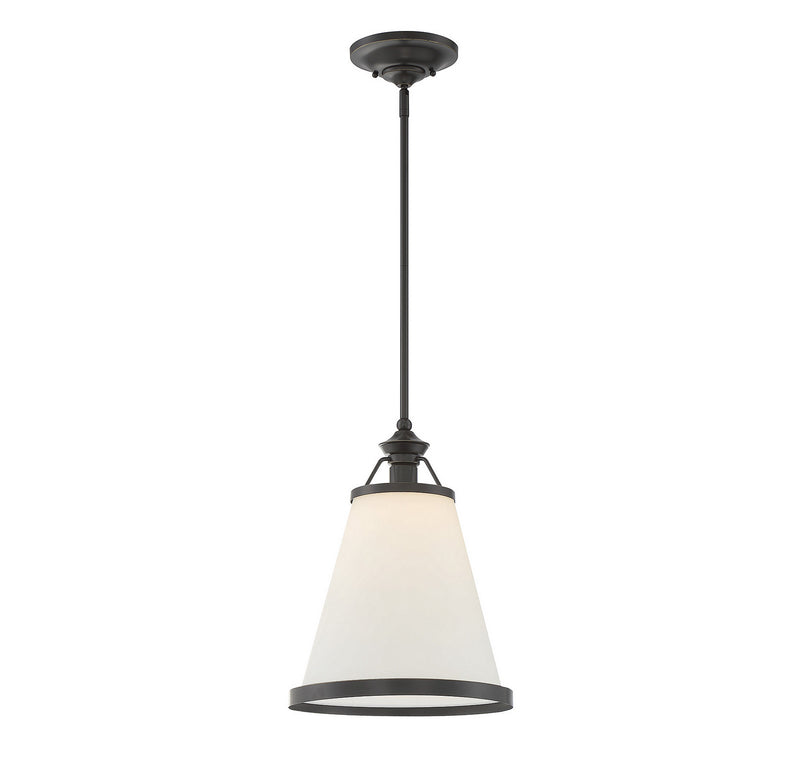 One Light Pendant<br /><span style="color:#4AB0CE;">Entrega: 4-10 dias en USA</span><br /><span style="color:#4AB0CE;font-size:60%;">PREGUNTE POR ENTREGA EN PANAMA</span><br />Collection: Ashmont<br />Finish: Classic Bronze