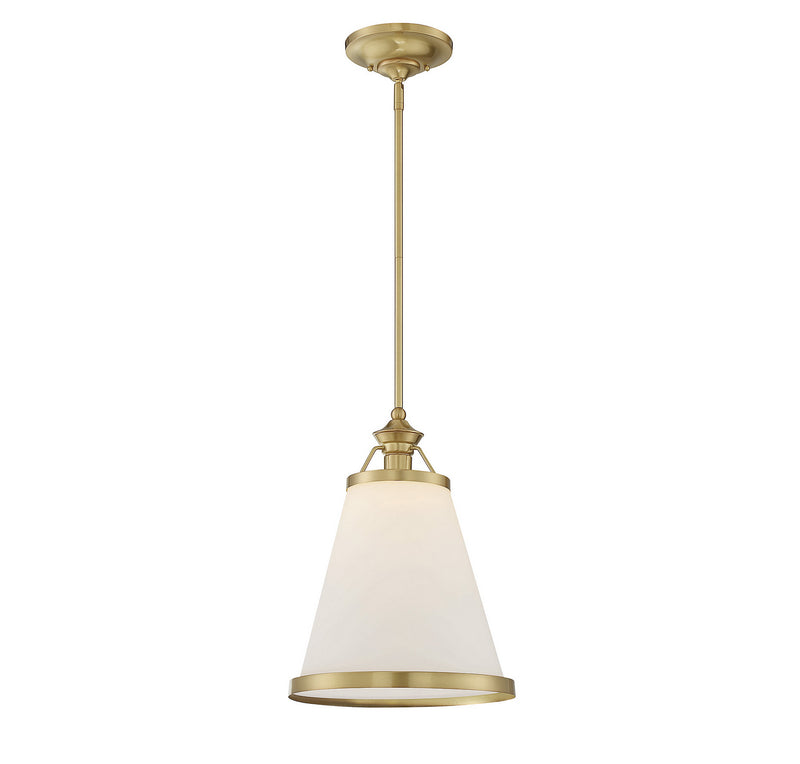 One Light Pendant<br /><span style="color:#4AB0CE;">Entrega: 5-6 semanas en USA</span><br /><span style="color:#4AB0CE;font-size:60%;">PREGUNTE POR ENTREGA EN PANAMA</span><br />Collection: Ashmont<br />Finish: Warm Brass Lustre