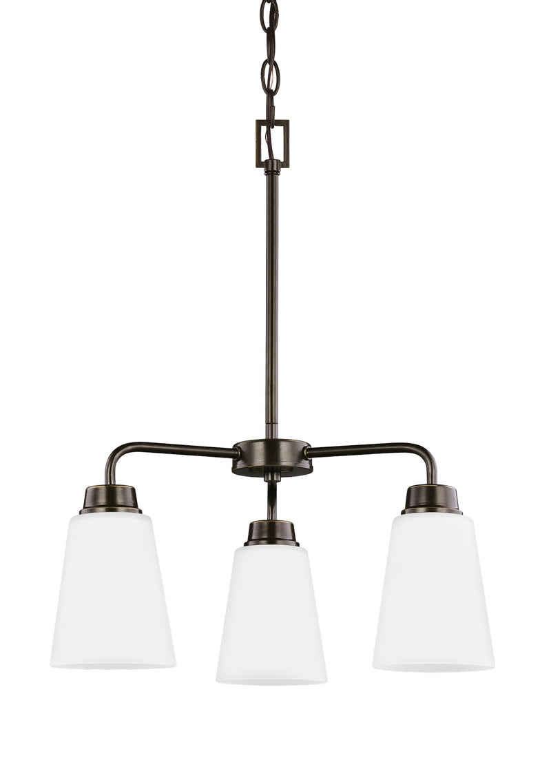 Three Light Chandelier<br /><span style="color:#4AB0CE;">Entrega: 4-10 dias en USA</span><br /><span style="color:#4AB0CE;font-size:60%;">PREGUNTE POR ENTREGA EN PANAMA</span><br />Collection: Kerrville<br />Finish: Bronze