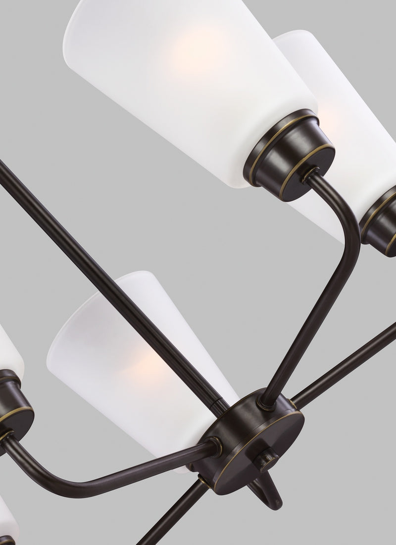 Generation Lighting - 3115205-710 - Five Light Chandelier - Kerrville - Bronze