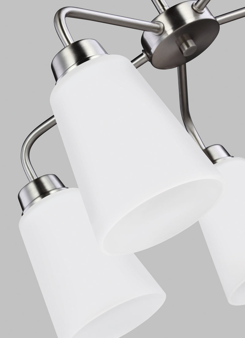 Generation Lighting - 3115205-962 - Five Light Chandelier - Kerrville - Brushed Nickel