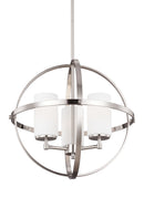 Three Light Chandelier<br /><span style="color:#4AB0CE;">Entrega: 4-10 dias en USA</span><br /><span style="color:#4AB0CE;font-size:60%;">PREGUNTE POR ENTREGA EN PANAMA</span><br />Collection: Alturas<br />Finish: Brushed Nickel