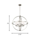 Five Light Chandelier<br /><span style="color:#4AB0CE;">Entrega: 4-10 dias en USA</span><br /><span style="color:#4AB0CE;font-size:60%;">PREGUNTE POR ENTREGA EN PANAMA</span><br />Collection: Alturas<br />Finish: Brushed Nickel