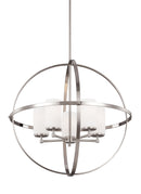 Five Light Chandelier<br /><span style="color:#4AB0CE;">Entrega: 4-10 dias en USA</span><br /><span style="color:#4AB0CE;font-size:60%;">PREGUNTE POR ENTREGA EN PANAMA</span><br />Collection: Alturas<br />Finish: Brushed Nickel