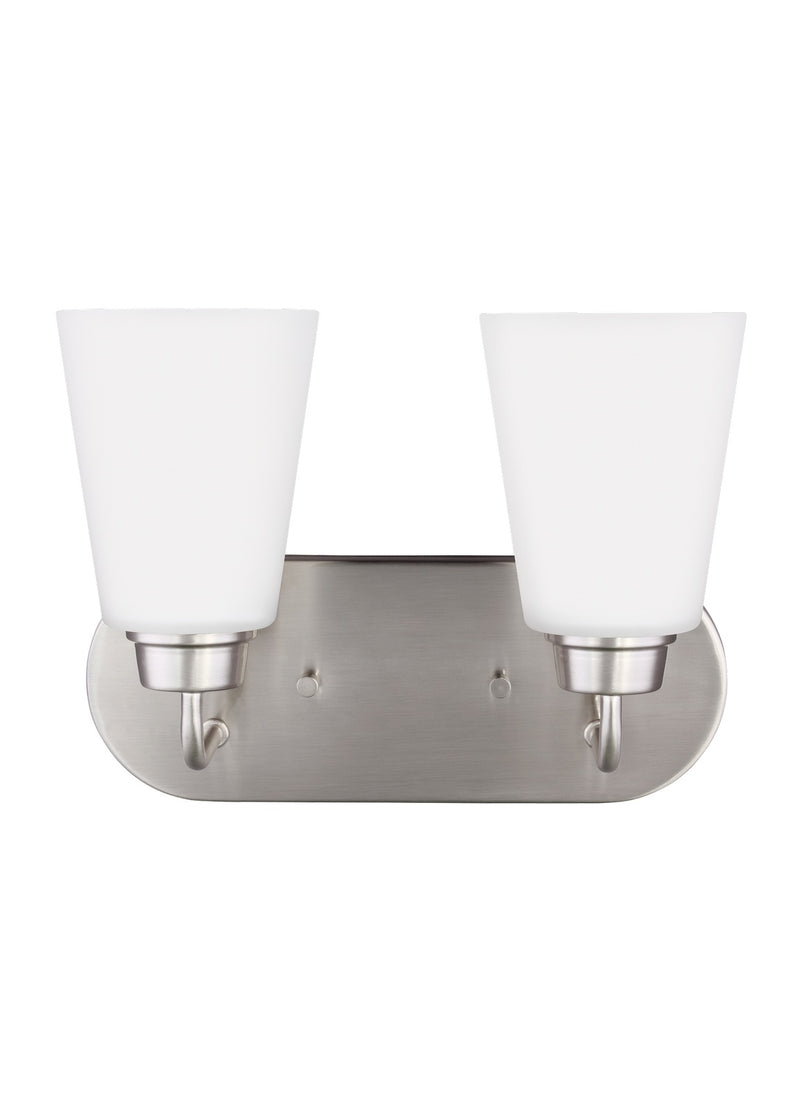 Generation Lighting - 4415202-962 - Two Light Wall / Bath - Kerrville - Brushed Nickel