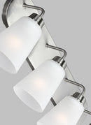 Generation Lighting - 4415204-962 - Four Light Wall / Bath - Kerrville - Brushed Nickel