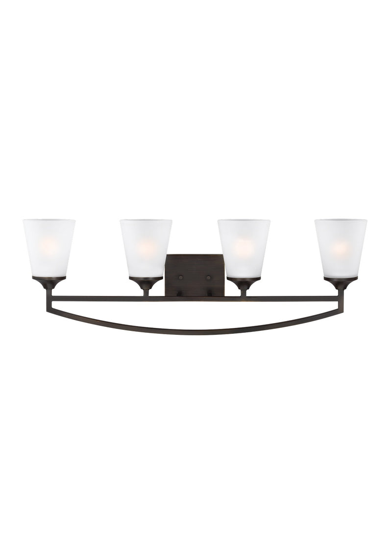 Four Light Wall / Bath<br /><span style="color:#4AB0CE;">Entrega: 4-10 dias en USA</span><br /><span style="color:#4AB0CE;font-size:60%;">PREGUNTE POR ENTREGA EN PANAMA</span><br />Collection: Hanford<br />Finish: Bronze