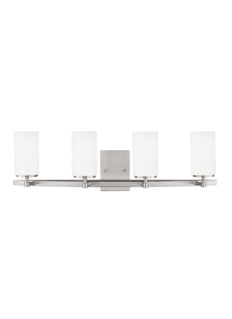 Four Light Wall / Bath<br /><span style="color:#4AB0CE;">Entrega: 4-10 dias en USA</span><br /><span style="color:#4AB0CE;font-size:60%;">PREGUNTE POR ENTREGA EN PANAMA</span><br />Collection: Alturas<br />Finish: Brushed Nickel