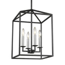 Four Light Hall / Foyer<br /><span style="color:#4AB0CE;">Entrega: 4-10 dias en USA</span><br /><span style="color:#4AB0CE;font-size:60%;">PREGUNTE POR ENTREGA EN PANAMA</span><br />Collection: Perryton<br />Finish: Midnight Black