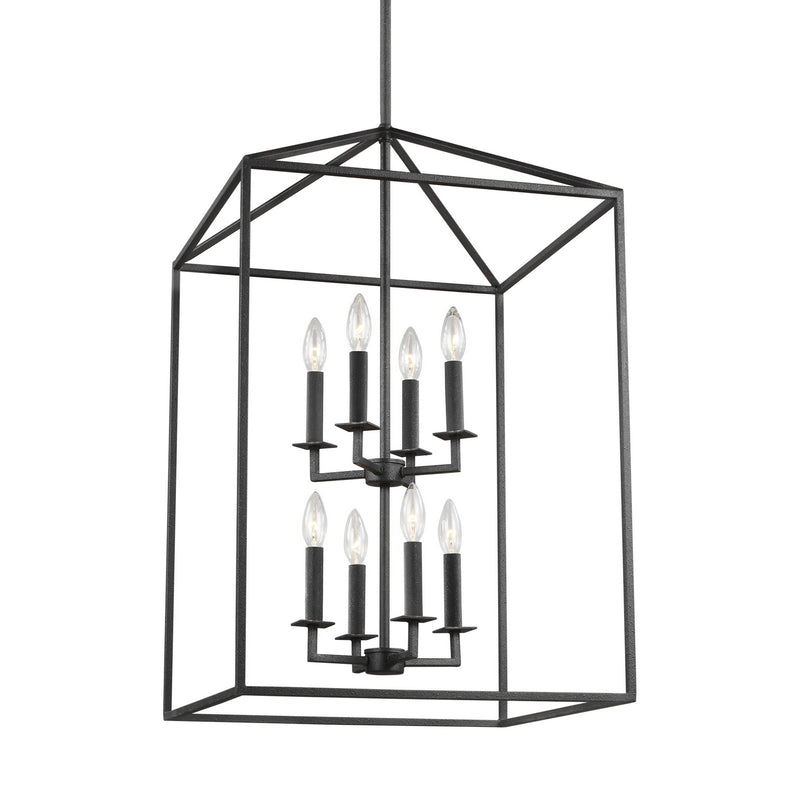 Eight Light Hall / Foyer<br /><span style="color:#4AB0CE;">Entrega: 4-10 dias en USA</span><br /><span style="color:#4AB0CE;font-size:60%;">PREGUNTE POR ENTREGA EN PANAMA</span><br />Collection: Perryton<br />Finish: Midnight Black