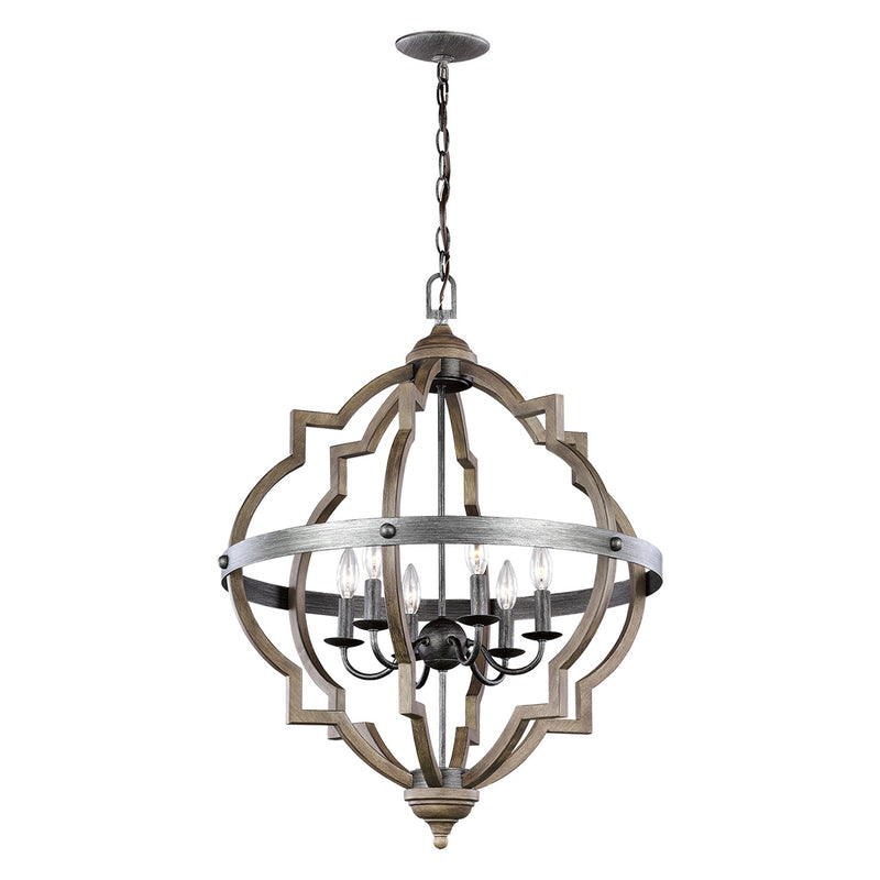 Six Light Hall / Foyer Pendant<br /><span style="color: