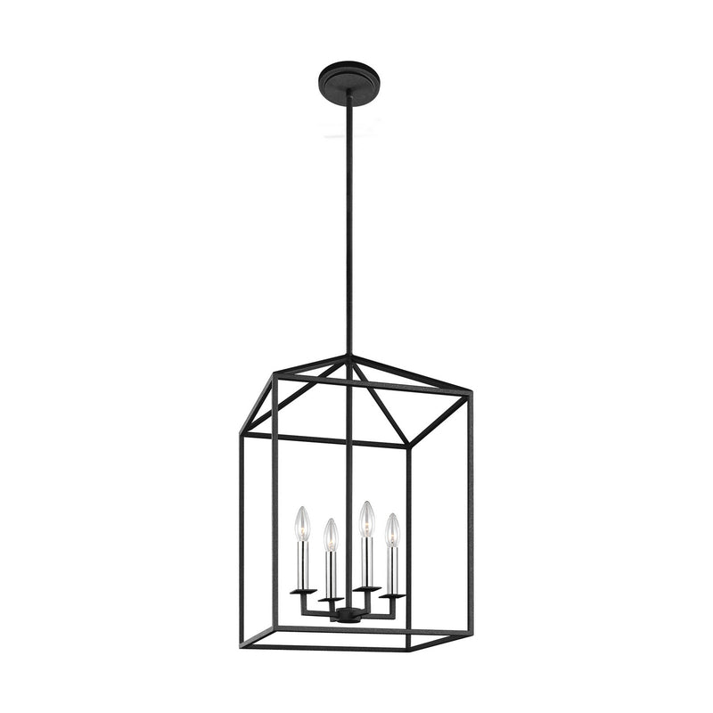 Four Light Hall / Foyer<br /><span style="color:#4AB0CE;">Entrega: 4-10 dias en USA</span><br /><span style="color:#4AB0CE;font-size:60%;">PREGUNTE POR ENTREGA EN PANAMA</span><br />Collection: Perryton<br />Finish: Midnight Black