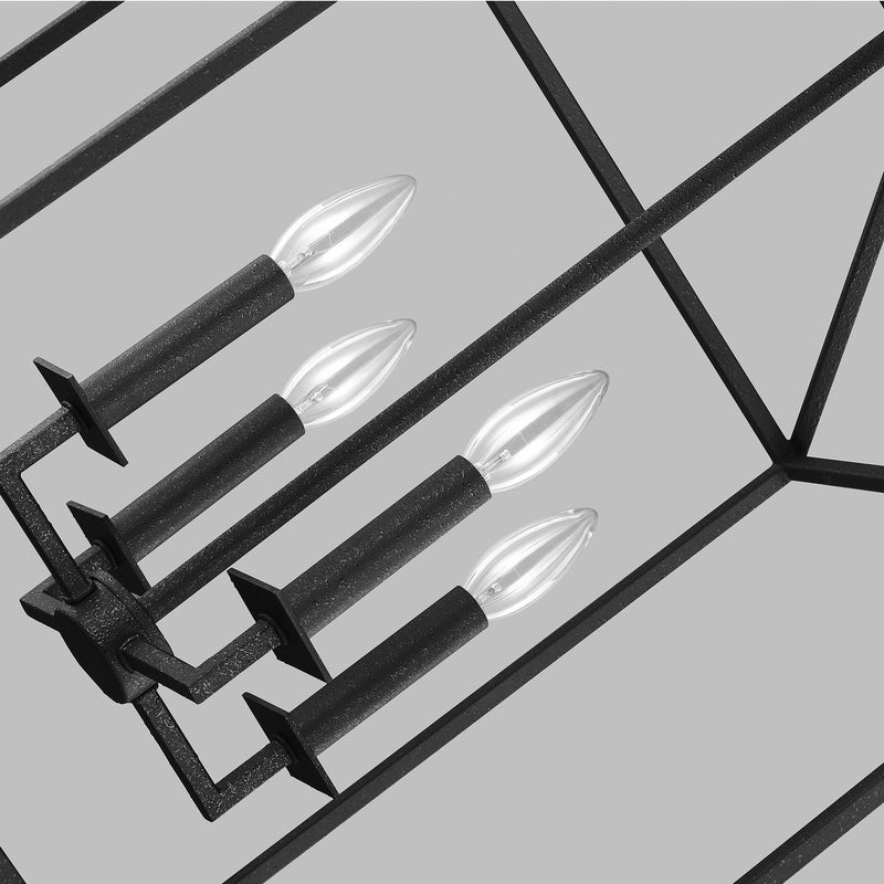 Generation Lighting - 5215004-112 - Four Light Hall / Foyer - Perryton - Midnight Black