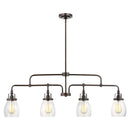Generation Lighting - 6614504-710 - Four Light Island Pendant - Belton - Bronze