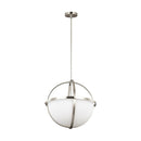 Generation Lighting - 6624603-962 - Three Light Pendant - Alturas - Brushed Nickel