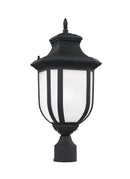 One Light Outdoor Post Lantern<br /><span style="color:#4AB0CE;">Entrega: 4-10 dias en USA</span><br /><span style="color:#4AB0CE;font-size:60%;">PREGUNTE POR ENTREGA EN PANAMA</span><br />Collection: Childress<br />Finish: Black