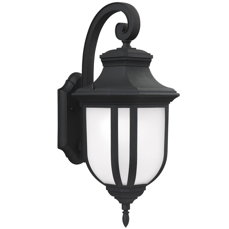 One Light Outdoor Wall Lantern<br /><span style="color:#4AB0CE;">Entrega: 4-10 dias en USA</span><br /><span style="color:#4AB0CE;font-size:60%;">PREGUNTE POR ENTREGA EN PANAMA</span><br />Collection: Childress<br />Finish: Black