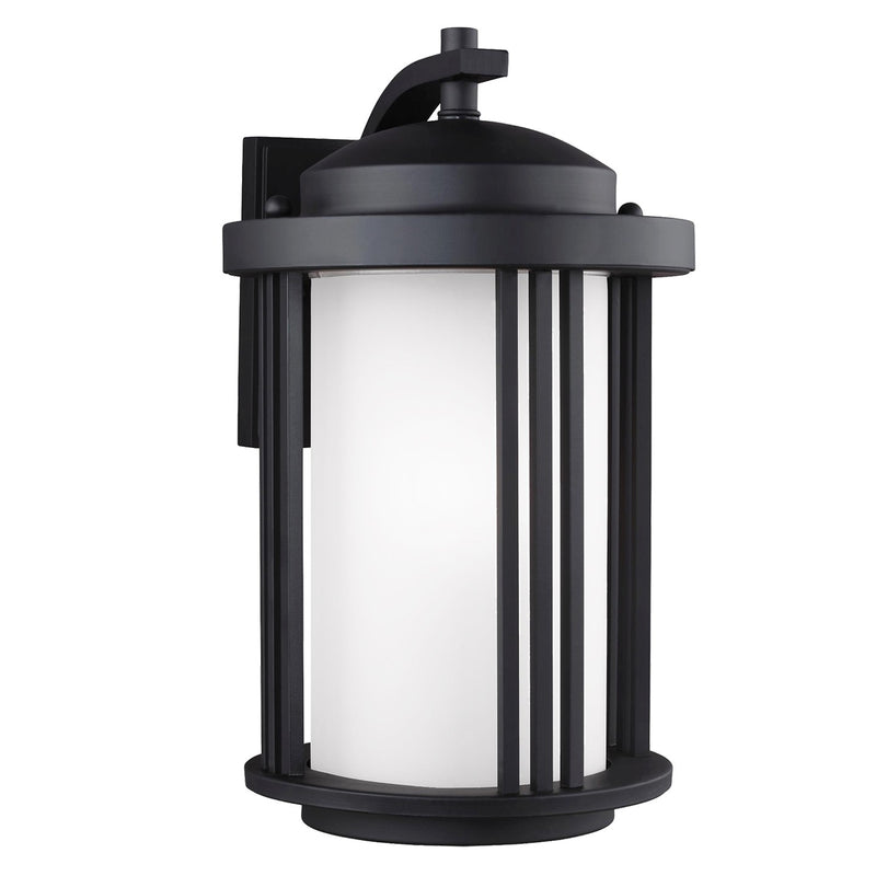 Generation Lighting - 8747901-12 - One Light Outdoor Wall Lantern - Crowell - Black