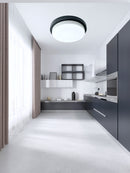 LÁMPARA DE TECHO TIPO PLAFON 2XE27-40W(NO INCLUIDOS)  110-240V 50-60HZ, ACABADO  NEGRO.