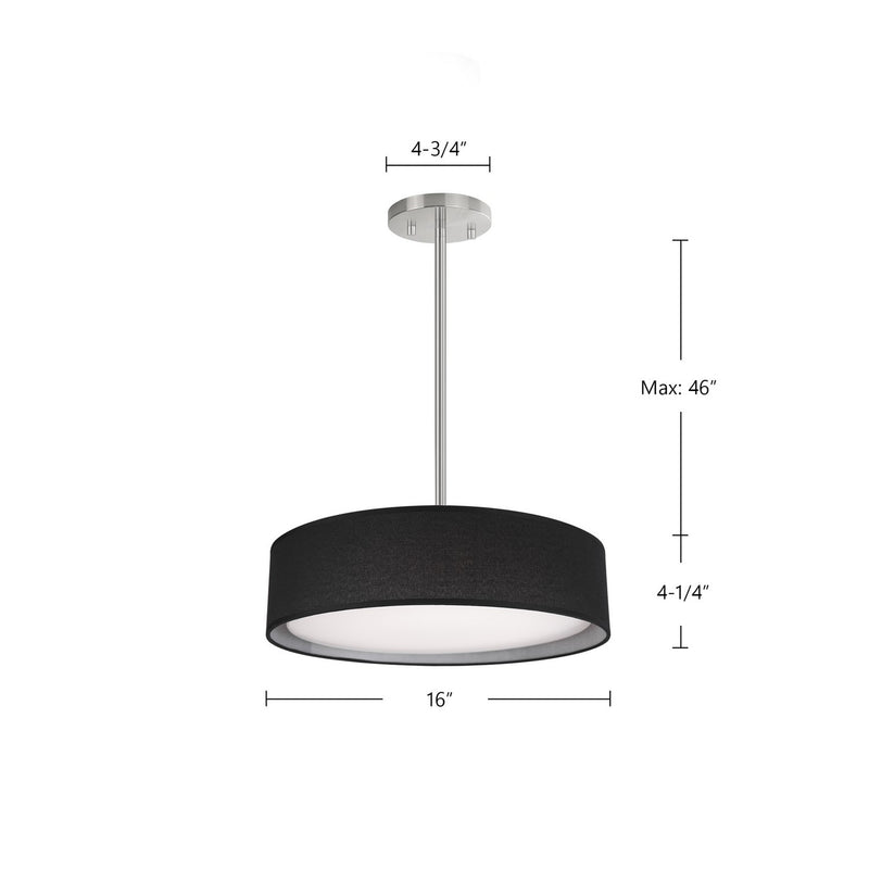 Kuzco Lighting - PD7916-BK - LED Pendant - Dalton - Black