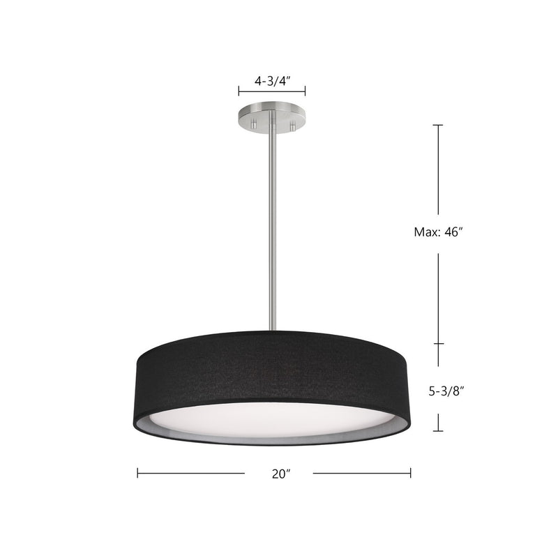 Kuzco Lighting - PD7920-BK - LED Pendant - Dalton - Black
