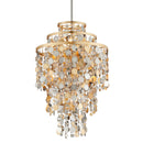 Corbett Lighting - 215-47 - Seven Light Chandelier - Ambrosia - Gold Silver Leaf & Stainless