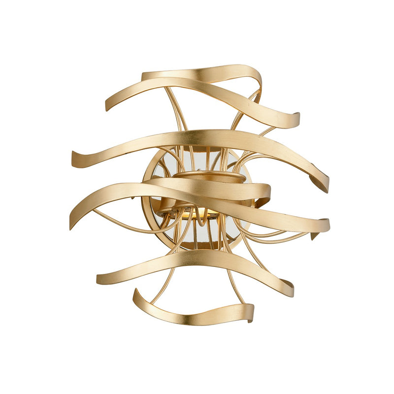 Corbett Lighting - 216-12-GL/SS - LED Wall Sconce - Calligraphy - Gold Leaf W Polished Stainless