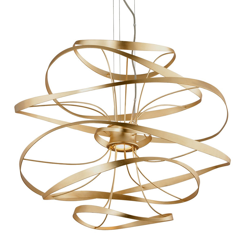 Corbett Lighting - 216-43-GL/SS - LED Chandelier - Calligraphy - Gold Leaf W Polished Stainless