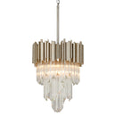 Corbett Lighting - 226-44 - Four Light Pendant - Mystique - Modern Silver Leaf