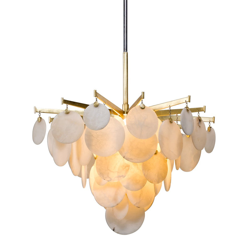 Corbett Lighting - 228-42-GL/SS - One Light Chandelier - Serenity - Gold Leaf W Polished Stainless