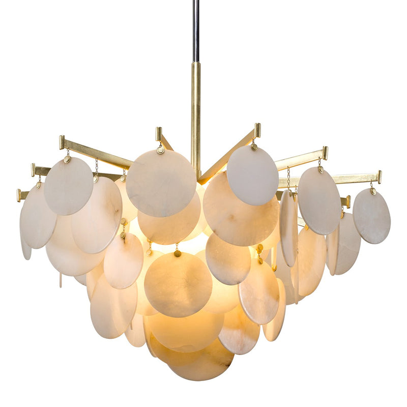 Corbett Lighting - 228-44-GL/SS - One Light Chandelier - Serenity - Gold Leaf