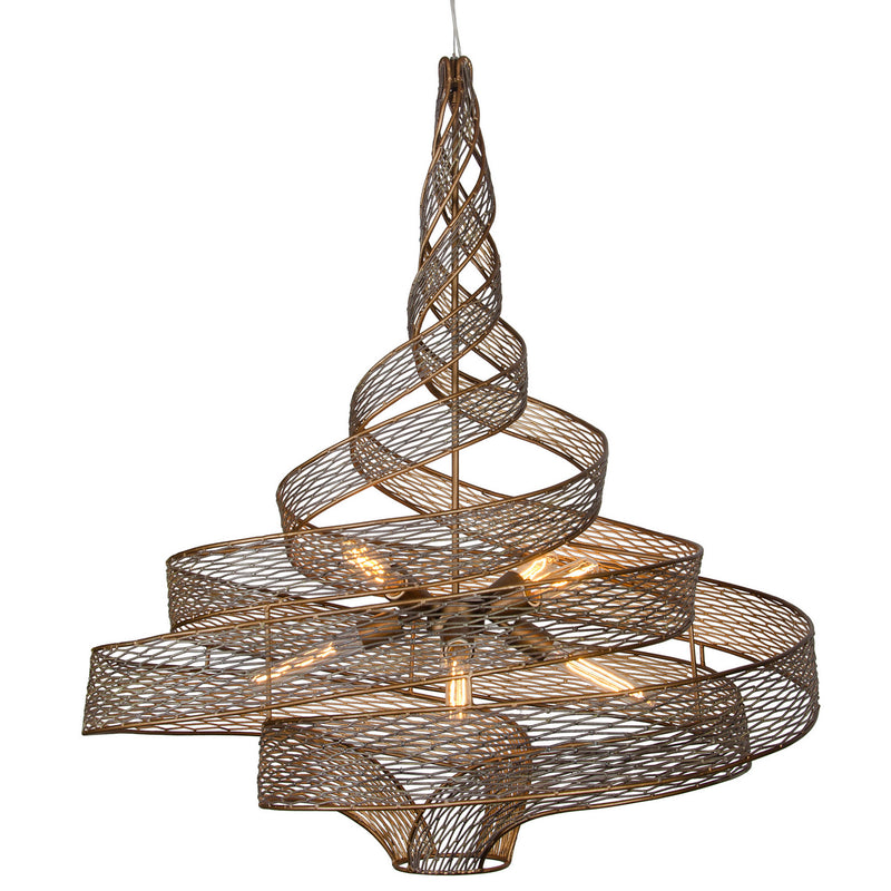 Six Light Pendant<br /><span style="color:#4AB0CE;">Entrega: 4-10 dias en USA</span><br /><span style="color:#4AB0CE;font-size:60%;">PREGUNTE POR ENTREGA EN PANAMA</span><br />Collection: Flow<br />Finish: Hammered Ore