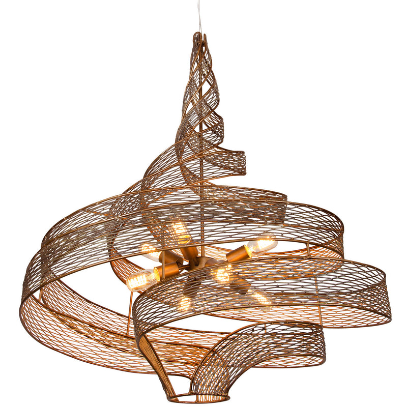 Eight Light Pendant<br /><span style="color:#4AB0CE;">Entrega: 1-2 semanas en USA</span><br /><span style="color:#4AB0CE;font-size:60%;">PREGUNTE POR ENTREGA EN PANAMA</span><br />Collection: Flow<br />Finish: Hammered Ore