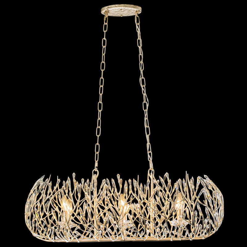 Six Light Linear Pendant<br /><span style="color:#4AB0CE;">Entrega: 4-10 dias en USA</span><br /><span style="color:#4AB0CE;font-size:60%;">PREGUNTE POR ENTREGA EN PANAMA</span><br />Collection: Bask<br />Finish: Gold Dust