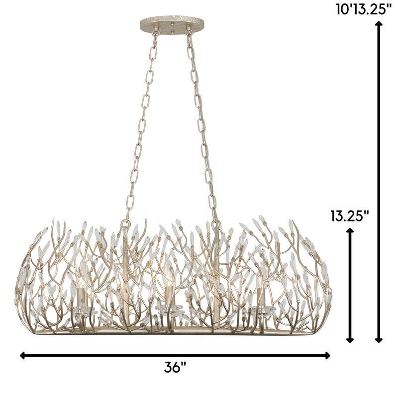 Six Light Linear Pendant<br /><span style="color:#4AB0CE;">Entrega: 4-10 dias en USA</span><br /><span style="color:#4AB0CE;font-size:60%;">PREGUNTE POR ENTREGA EN PANAMA</span><br />Collection: Bask<br />Finish: Gold Dust