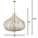 Nine Light Pendant<br /><span style="color:#4AB0CE;">Entrega: 4-10 dias en USA</span><br /><span style="color:#4AB0CE;font-size:60%;">PREGUNTE POR ENTREGA EN PANAMA</span><br />Collection: Bask<br />Finish: Gold Dust