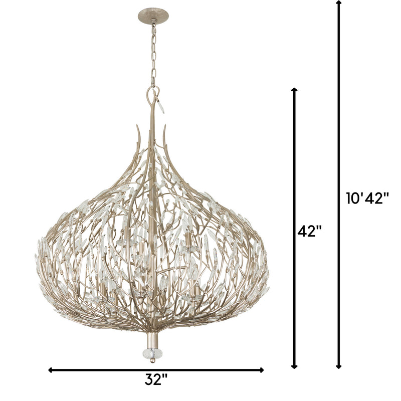 Nine Light Pendant<br /><span style="color:#4AB0CE;">Entrega: 1-2 semanas en USA</span><br /><span style="color:#4AB0CE;font-size:60%;">PREGUNTE POR ENTREGA EN PANAMA</span><br />Collection: Bask<br />Finish: Gold Dust